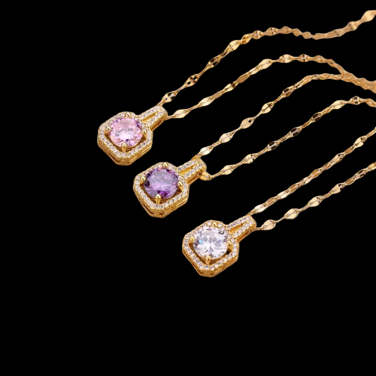 Diamond Square Necklace