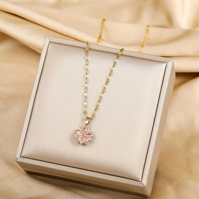 Pink Sakura Necklace