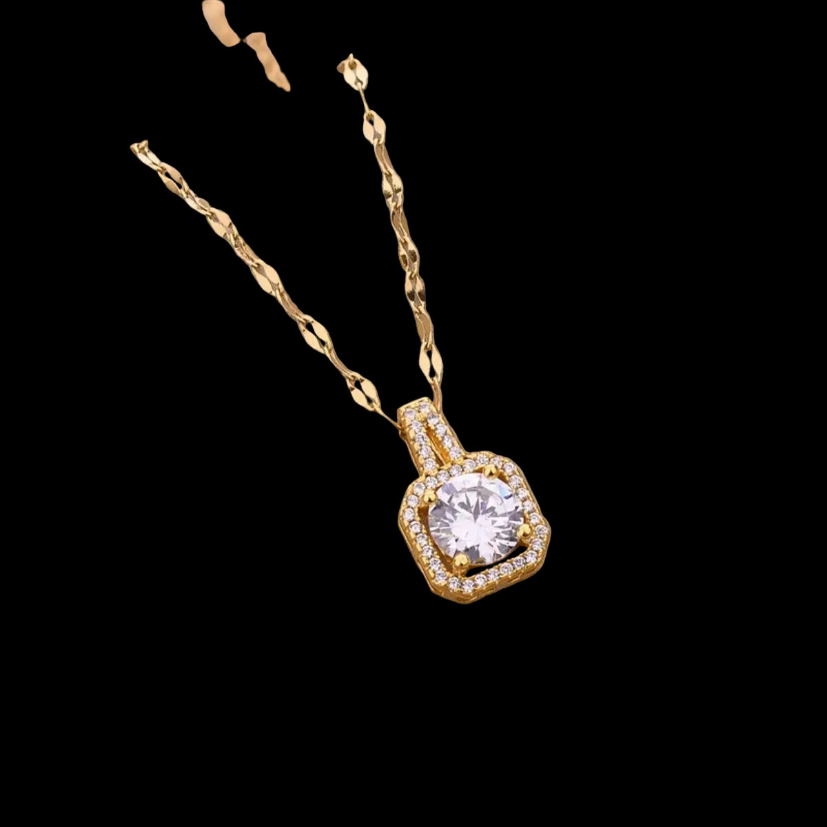 Diamond Square Necklace