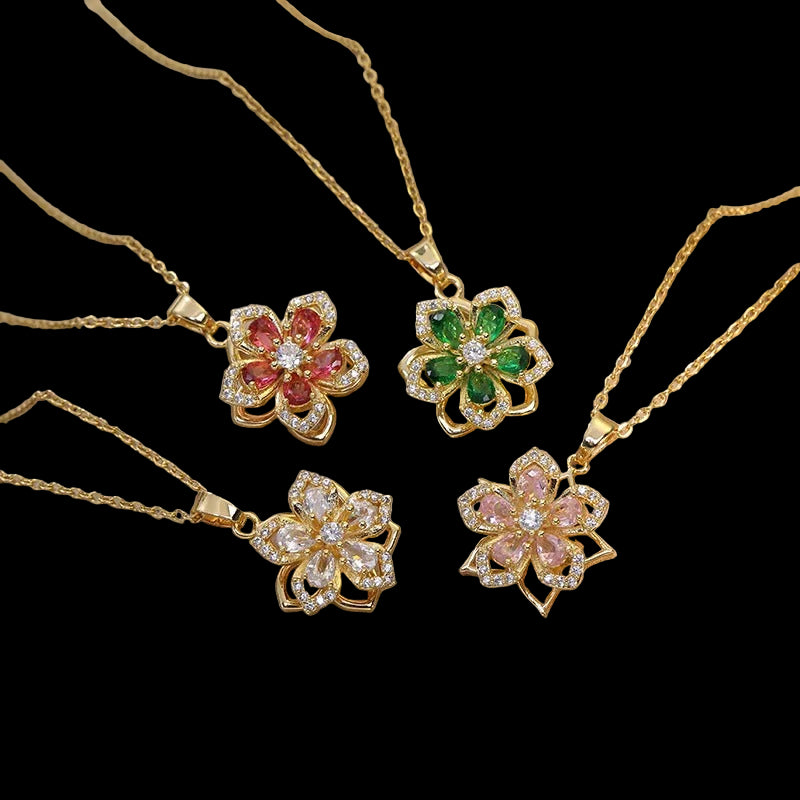 Eternal Bloom Flower Necklace