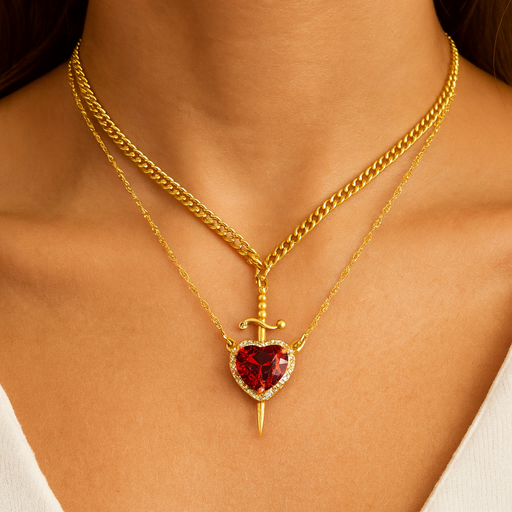 Prince & Princess Couples Necklace Set