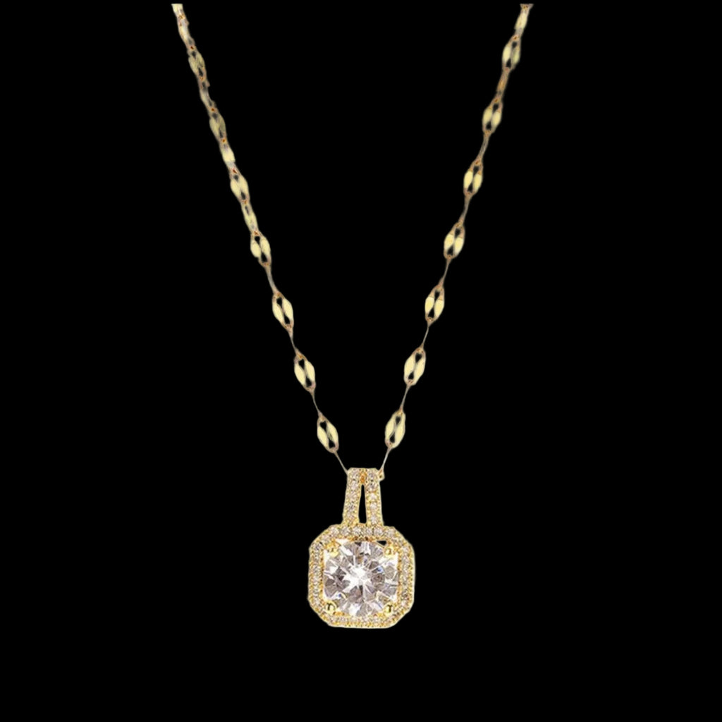 Diamond Square Necklace