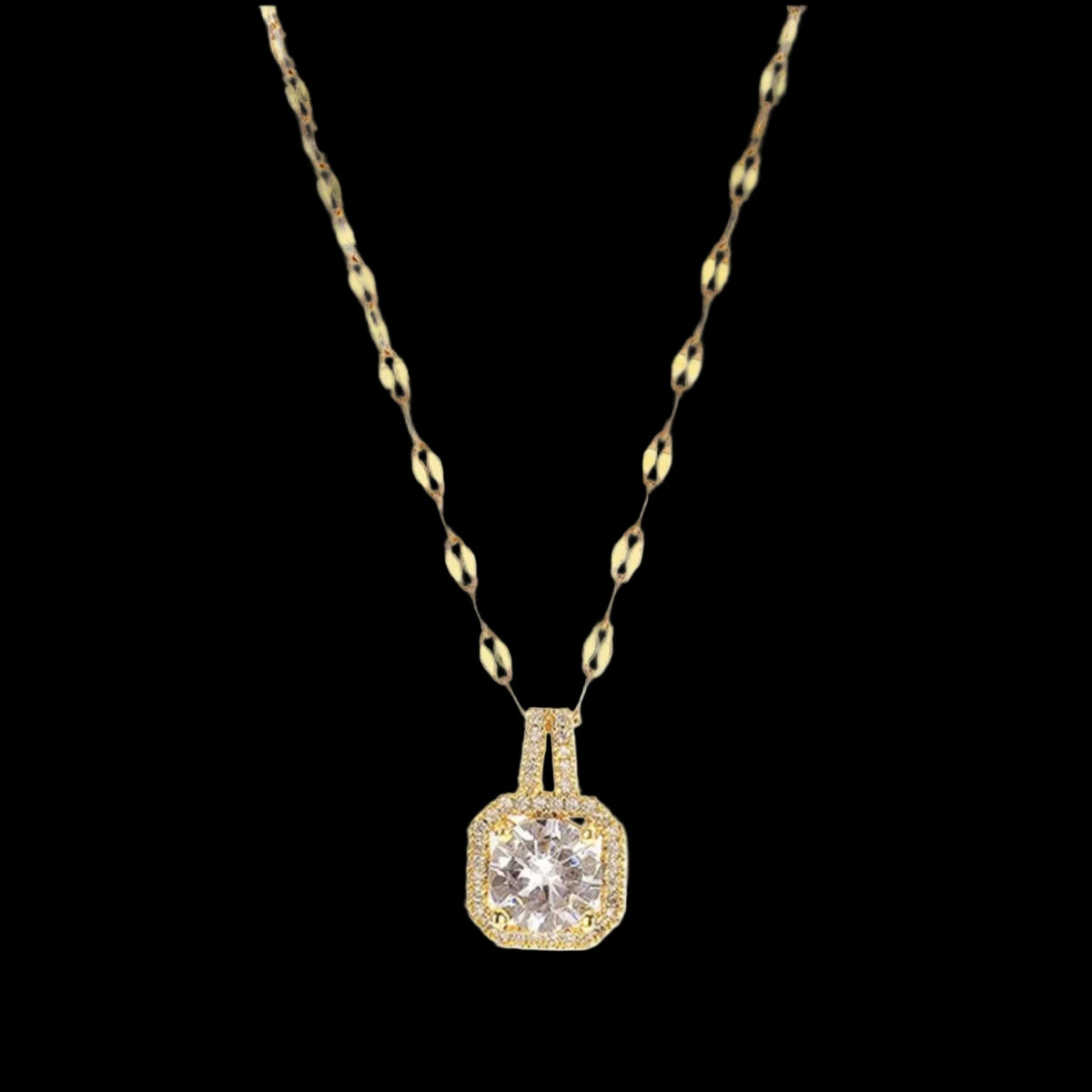 Diamond Square Necklace