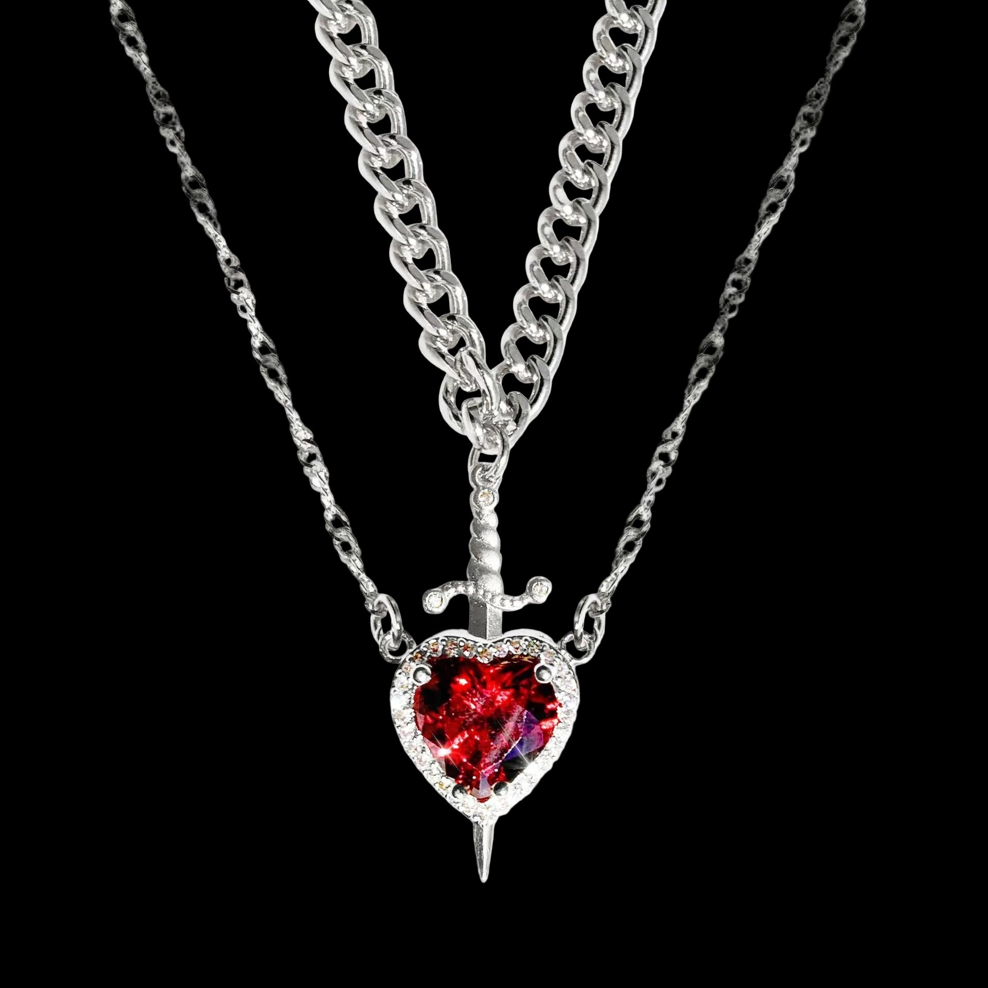 Prince & Princess Couples Necklace Set