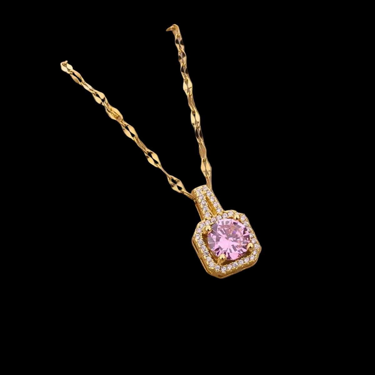 Diamond Square Necklace